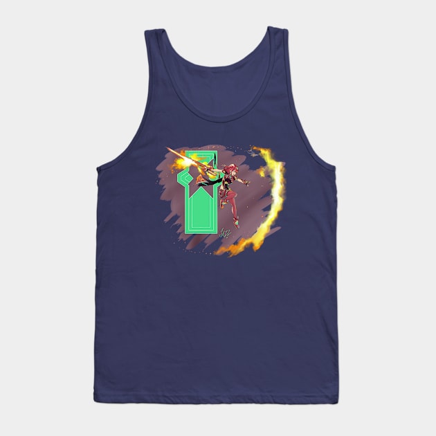 The Aegis of Flame Tank Top by Jazzscorner